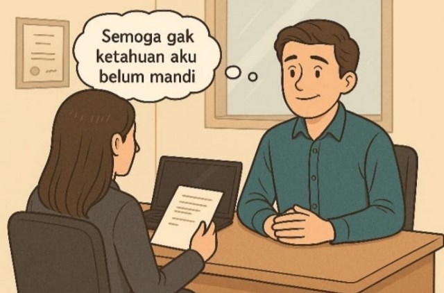 Lamaran Kerja Tanpa Mandi, Diterima Pula!